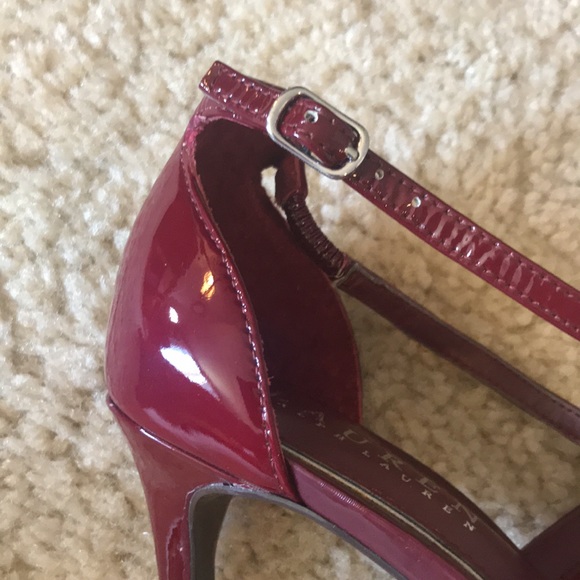 Burgundy Patent-Leather Pumps - Picture 5 of 6